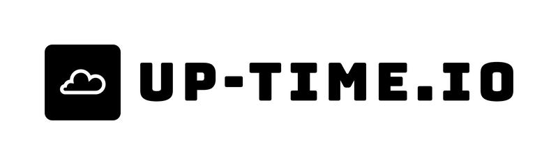 Up-Time.io black logo